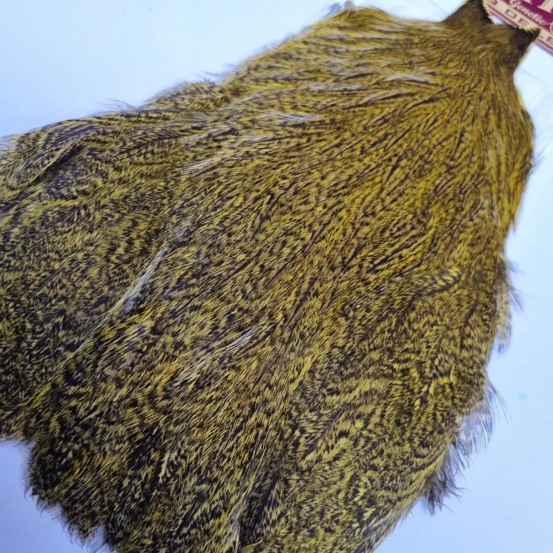 Whiting Coq de Leon Hen Cape in Speckled Yellow-10
